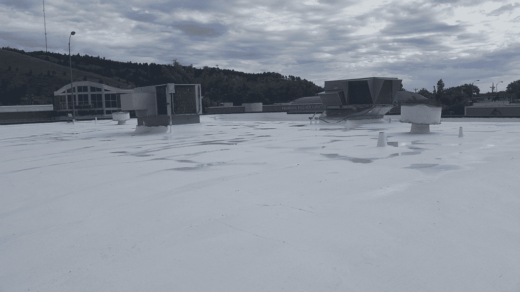 Commercial flat roof membrane prep Mesa AZ weather tite exteriors