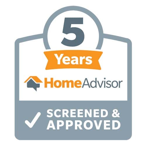 home advisor five year screened and approved logo Weather Tite Exteriors Mesa AZ