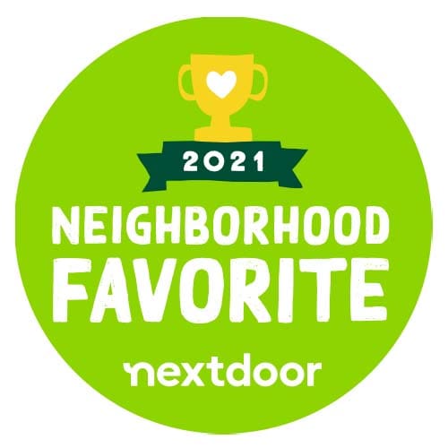 nextdoor neighborhood favorite 2021 logo green Weather Tite Exteriors Mesa AZ