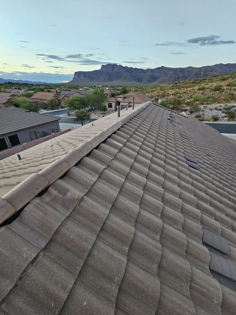 View from a tile roof in Mesa, Arizona